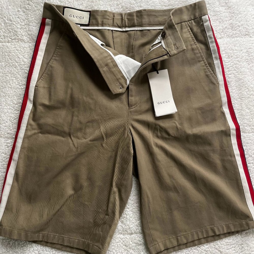 US 38” Mens Beige Gucci Shorts